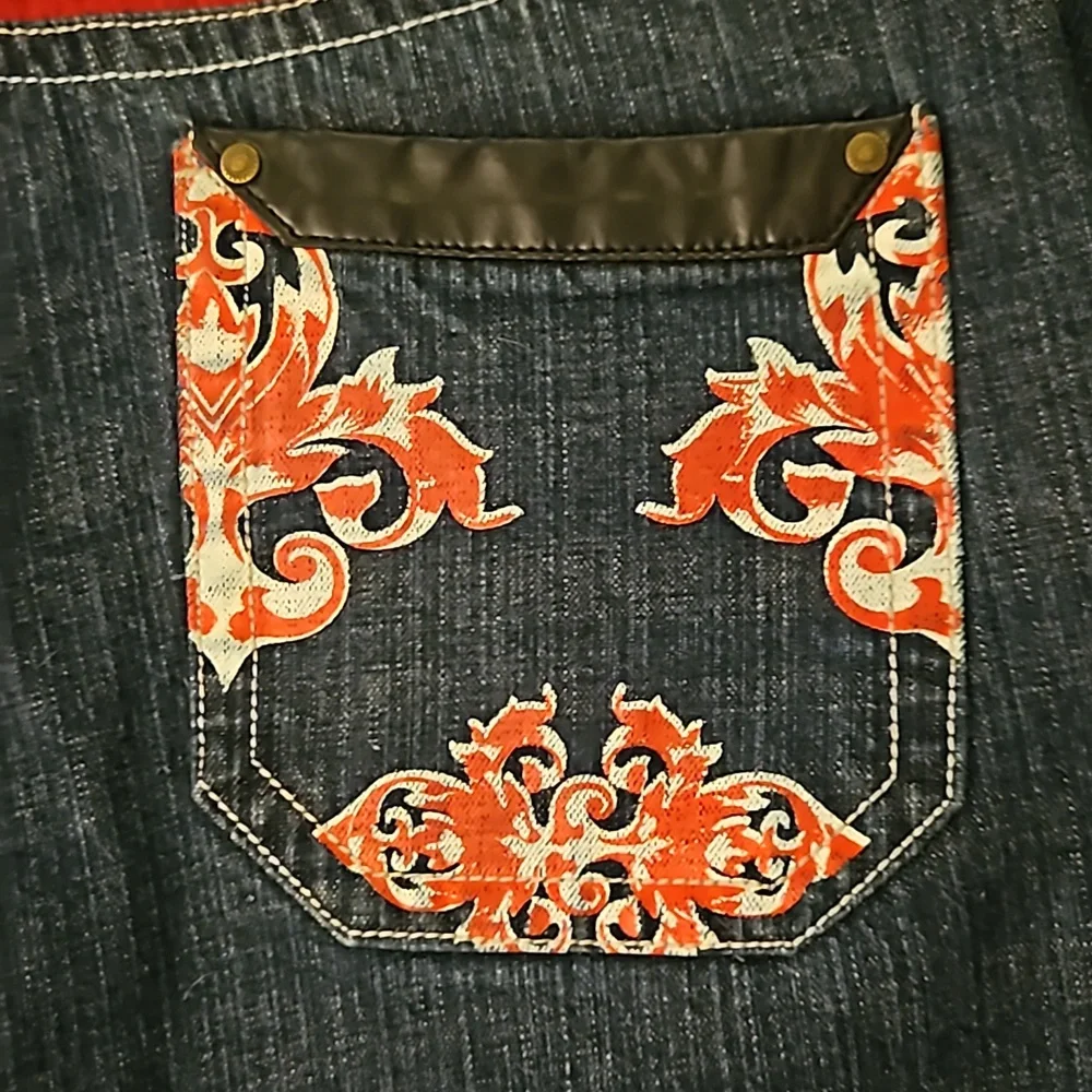 Kanji Collection Y2K Dark Wash Bootcut Jeans Size 34x34
